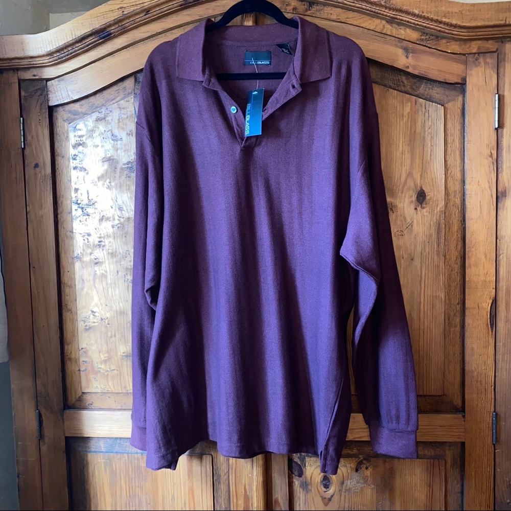 Bill Blass men’s long sleeve polo XXL